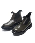 Bottes Chelsea en cuir de veau cactus