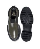 Bottes Chelsea en cuir de veau cactus