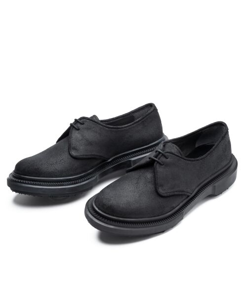 Derbies à lacets en cuir suédé noires