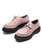 Derbies à boucle en cuir suédé baie de daim
