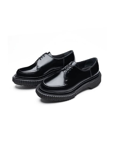 Derbies à lacets en cuir de veau noires