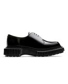 Derbies à lacets en cuir de veau noires