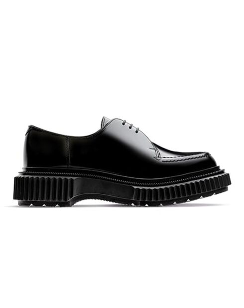 Derbies à lacets en cuir de veau noires