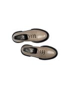 Derbies en cuir de veau beiges