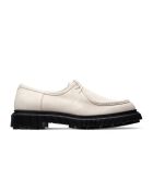 Derbies en cuir suédé ivoires