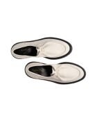 Derbies en cuir suédé ivoires