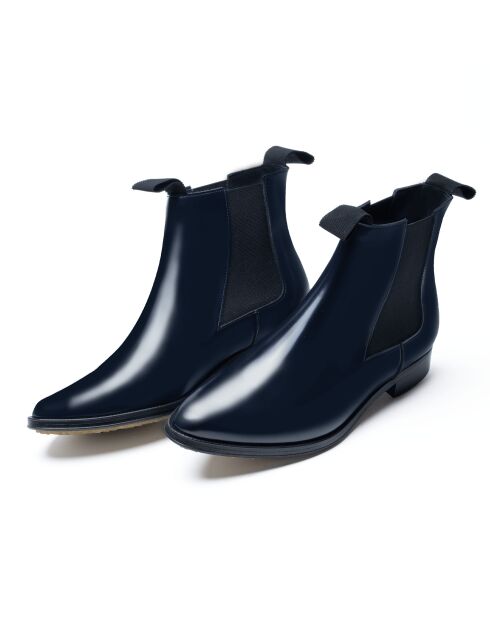 Botas Chelsea de piel de becerro medianoche