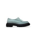 Derbies en cuir suédé bleues