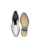Chelsea-Stiefel aus elfenbeinfarbenem