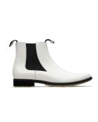 Chelsea-Stiefel aus elfenbeinfarbenem