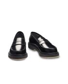 Mocassins en cuir de veau noirs