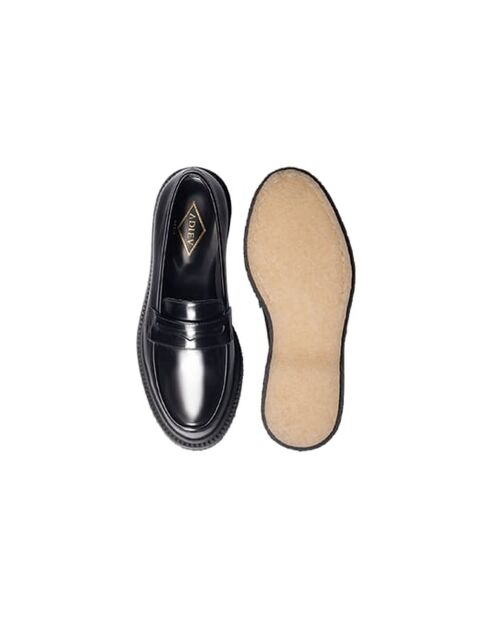 Mocassins en cuir de veau noirs