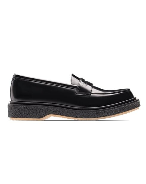 Mocassins en cuir de veau noirs