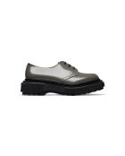 Derbies en cuir de veau vertes