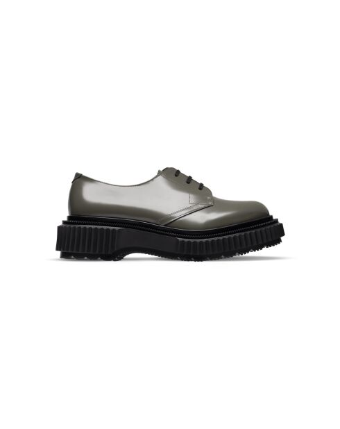 Derbies en cuir de veau vertes