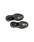 Derbies en cuir de veau vertes
