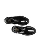 Bottes à boucle en cuir noires