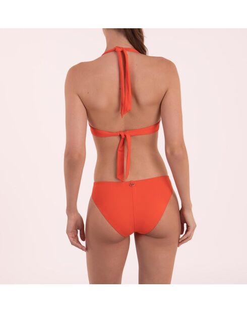 Haut de maillot triangle Angelu paprika