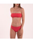 Haut de maillot bandeau Solara corail
