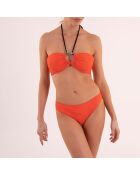 Bandeau-bikinitop met Bandeau Ticuna paprika