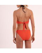 Bandeau-bikinitop met Bandeau Ticuna paprika