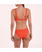 Haut de maillot triangle Sokoa paprika