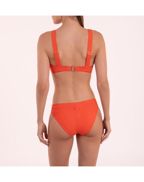 Haut de maillot triangle Sokoa paprika