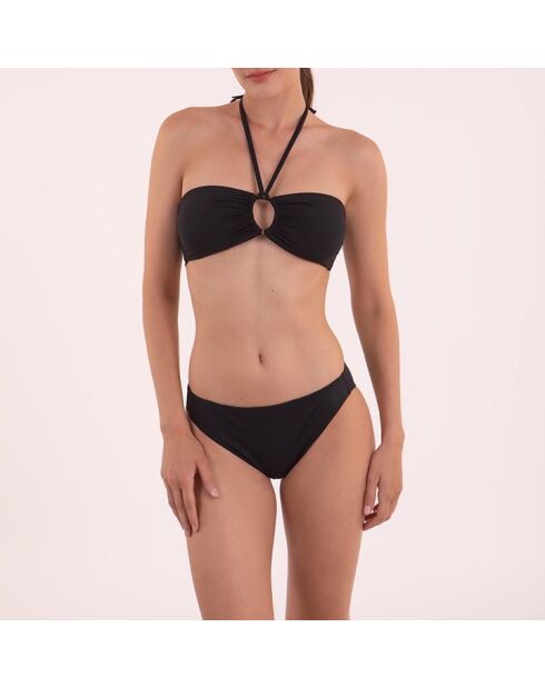 Haut de maillot bandeau Angelu noir