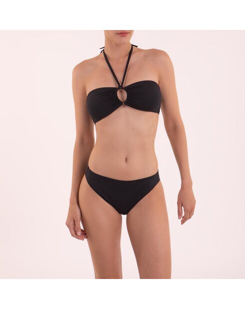 Haut de maillot bandeau Angelu noir
