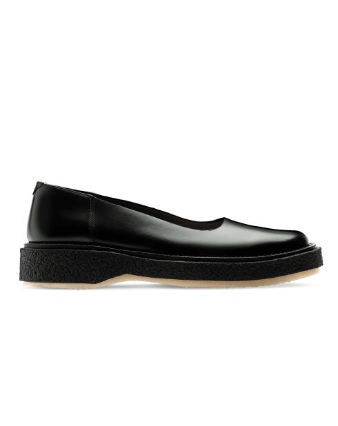 Ballerines en cuir de veau noires