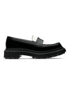 Mocassini in pelle di vitello nero/avorio