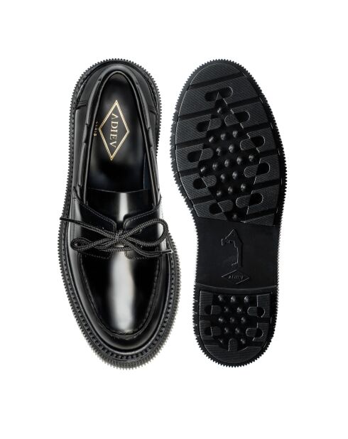 Derbies Bateau en cuir de veau noirs