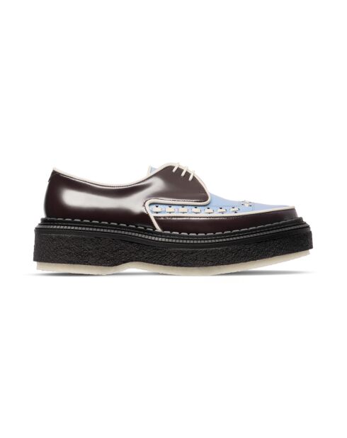 Creepers aus bordeauxfarbenem Kalbsleder
