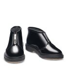 Stivali bassi in pelle nera