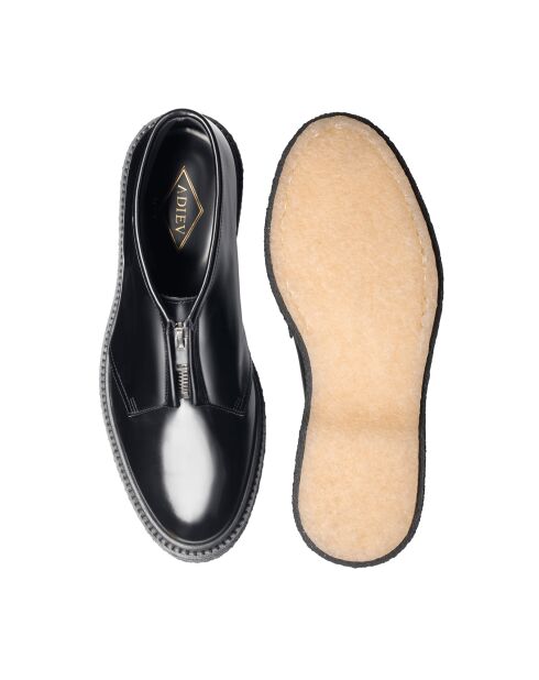 Botas bajas de piel negras