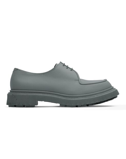 Derbies à lacets en cuir de veau grises