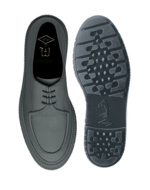 Derbies à lacets en cuir de veau grises
