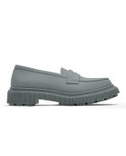 Mocassins en cuir de veau gris