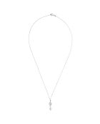 Collier Collbowl Argent Cristal & Perle blanche