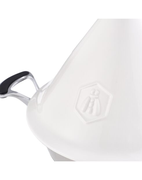 Tajín de acero inoxidable con tapa cerámica 18/8 - 28,5 cm