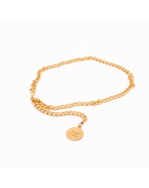 La Ceinture Chanel doré- longueur totale environ 87 cm -Bon état