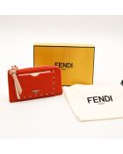 Peekaboo Fendi oranje kaarthouder - 13x8 x1 cm - Nieuw