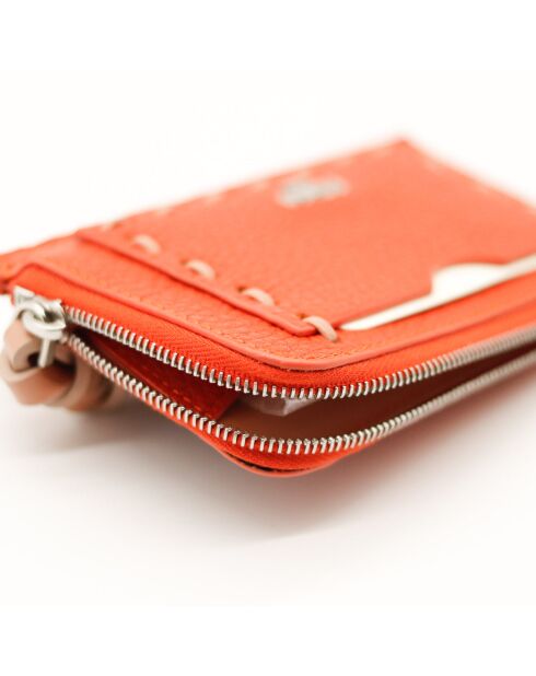 Peekaboo Fendi oranje kaarthouder - 13x8 x1 cm - Nieuw