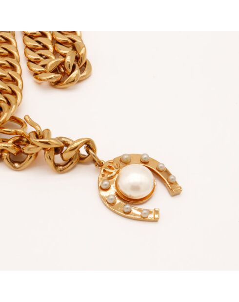 La Ceinture Chanel Perle doré - 87 cm (Longueur) - Très bon état