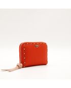 Le Mini portefeuille Peekaboo Fendi Orange- 13x8 x2 cm - Neuf