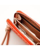 Le Mini portefeuille Peekaboo Fendi Orange- 13x8 x2 cm - Neuf