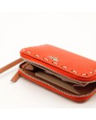 Le Mini portefeuille Peekaboo Fendi Orange- 13x8 x2 cm - Neuf