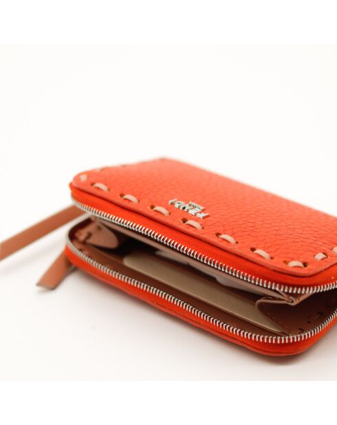 Le Mini portefeuille Peekaboo Fendi Orange- 13x8 x2 cm - Neuf