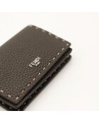 Le Porte-cartes Selleria Fendi marron - 10,8x7,3x1 cm - Neuf