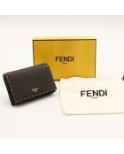 Le Porte-cartes Selleria Fendi marron - 10,8x7,3x1 cm - Neuf